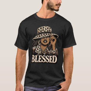 Camiseta Bela vaqueira negra ocidental Swag African Christi