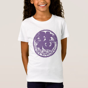 Camiseta Bela Violeta Roxa Belo Elegante Legal Único