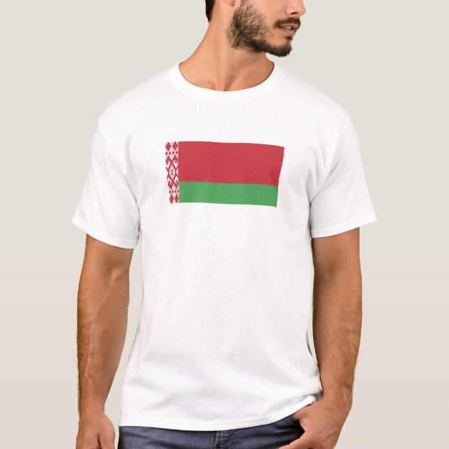 Camiseta Belarus Flag T-Shirt, Patriotic T-Shirts, (Frente)