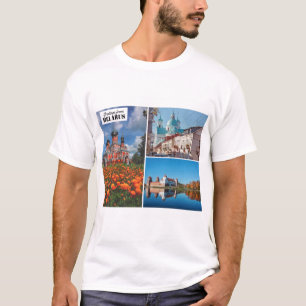 Camiseta Belarus Saudações Natureza Arquitetura