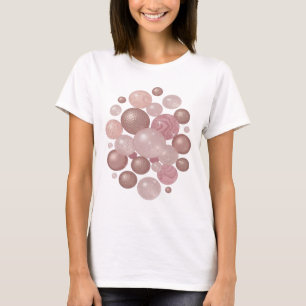 Camiseta Belas BOLHAS BRILHANTES de Prata Design Moderno