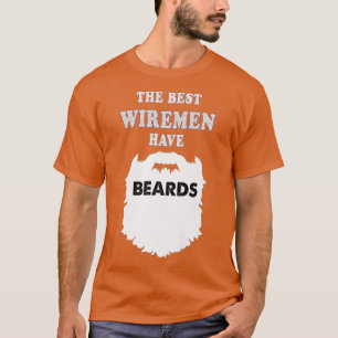 Camiseta Belas de Wireman barba bigodes para homens Cabeame