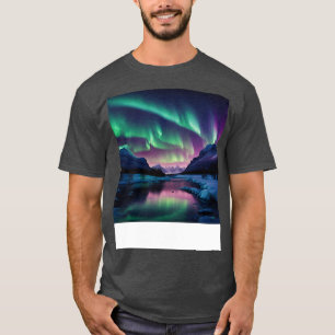 Camiseta belas luzes do Norte