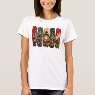 CAMISETA BELAS PINCELADAS COLORIDAS DE NATAL