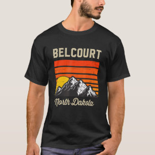 Camiseta Belcourt North Dakota Retro City State Vintage Usa
