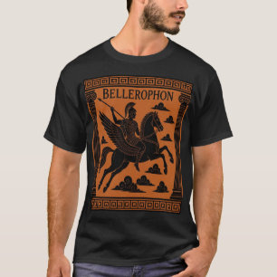 Camiseta Belerofonte e Pégaso Arte da Mitologia Grega