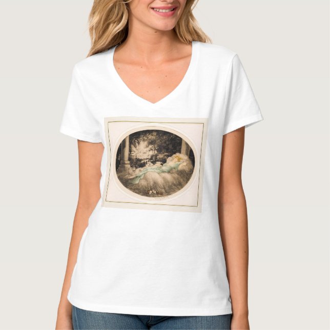 Camiseta Beleza adormecida de Louis Icart (Frente)