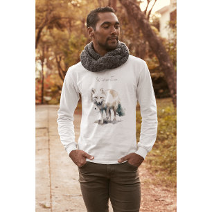 Camiseta Beleza Árctica: Costume da Fox de inverno