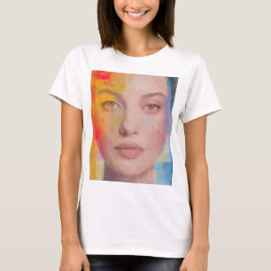 Camiseta Beleza Artística com Pinceladas Negritas