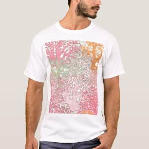 Camiseta Beleza Coral: Terra das Maravilhas do Padrão Subma