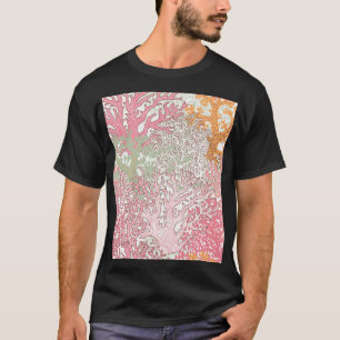 Camiseta Beleza Coral: Terra das Maravilhas do Padrão Subma