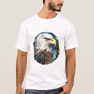 Camiseta Beleza da Vida Selvagem da Liberdade Animal da Águ