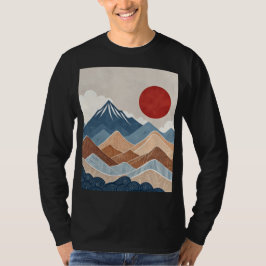 Camiseta Beleza do Pôr do Sol nas Montanhas