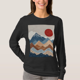 Camiseta Beleza do Pôr do Sol nas Montanhas