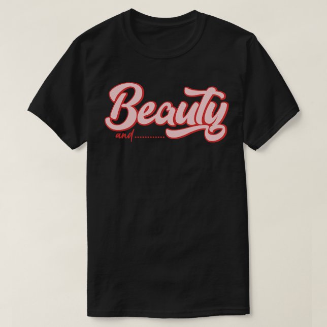 Camiseta Beleza e barba (Frente do Design)
