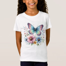 Camiseta Beleza florescente: Flores e borboletas T-Shirt