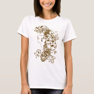 Camiseta Beleza Flourishing Brown do KRW