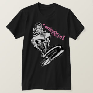 Camiseta Beleza/logotipo do botão vinculado