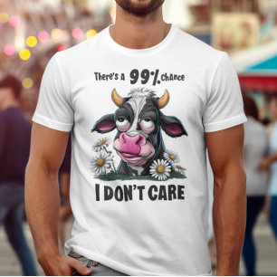 Camiseta Beleza Monocromática: Uma Vaca Preta e Branca com