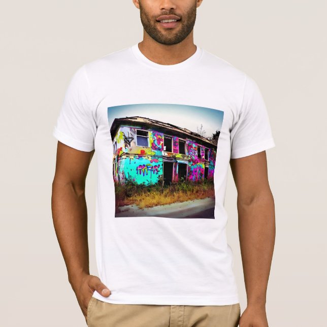 Camiseta Beleza na destruição | Casa abandonada (Frente)