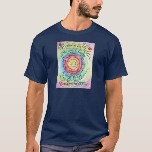 Camiseta Beleza na vida Arredondado arco-íris