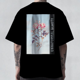 Camiseta Beleza Não Natural Rosa Vintage Moderno Estética T