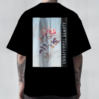 Camiseta Beleza Não Natural Rosa Vintage Moderno Estética T