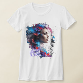 Camiseta Beleza no caos - T-shirt / Side Face art