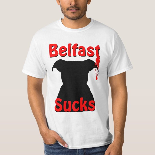 Camiseta Belfast, Irlanda do Norte suga (Frente)