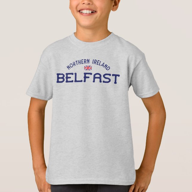 Camiseta Belfast Norte Irlanda Union Jack (Frente)