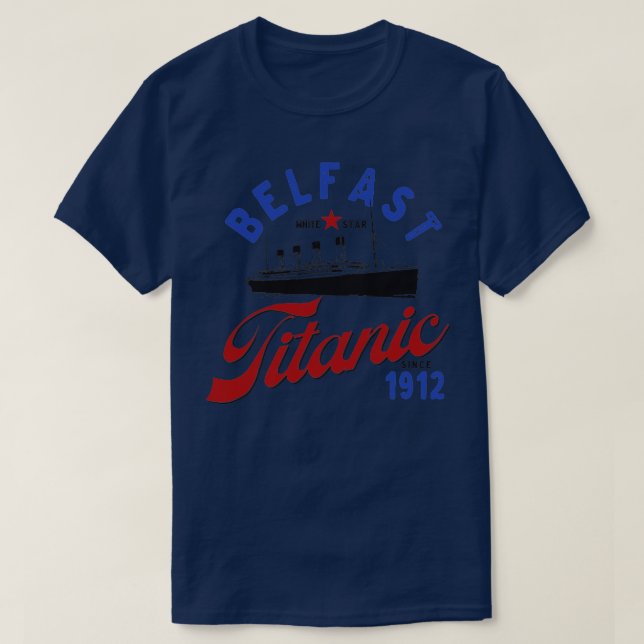 Camiseta Belfast Titanic (Frente do Design)