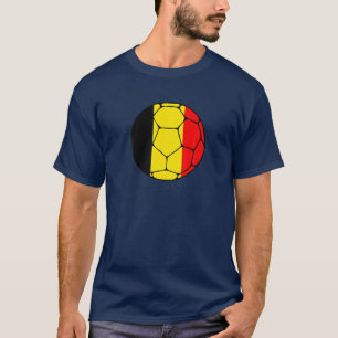 Camiseta Belga: Apoiante da Equipe de Futebol - Bélgica - H