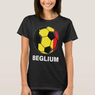 Camiseta Belga: Apoiante da Equipe de Futebol na Bélgica - 