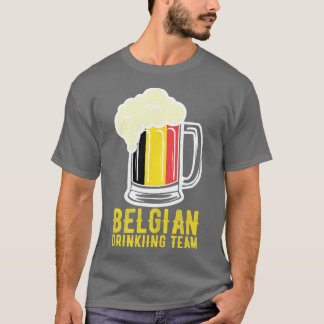 Camiseta Belga Bebendo Team Beer Festival Bélgica Oktobe