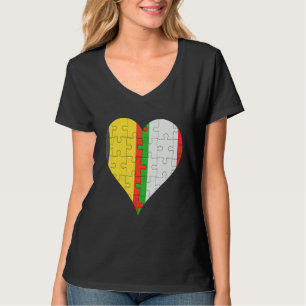 Camiseta Belga Flag Heart