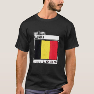 Camiseta Belga Incrível Desde 1989, 33º Aniversário Belga