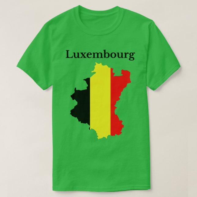 Camiseta Belga - Luxemburgo - Mapa Bélgica (Frente do Design)