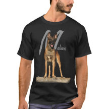 Belga Malinois com o gráfico do nome da raça