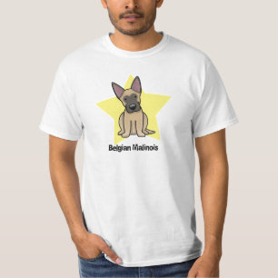 Camiseta Belga Malinois da estrela de Kawaii