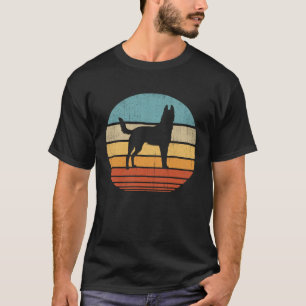 Camiseta Belga Malinois Retro Vintage 60s 70s