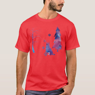 Camiseta Belga Malinois Shepherd Winter Snowflakes