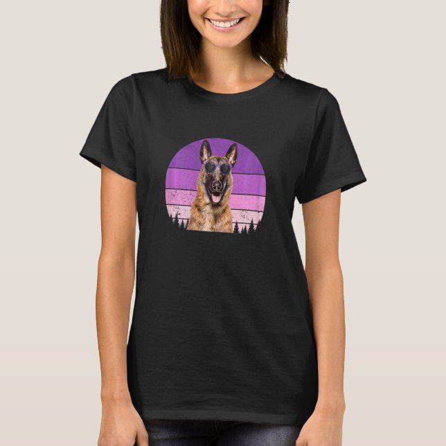 Camiseta Belga Malinois Vintage - Pastor belga Wo (Frente)