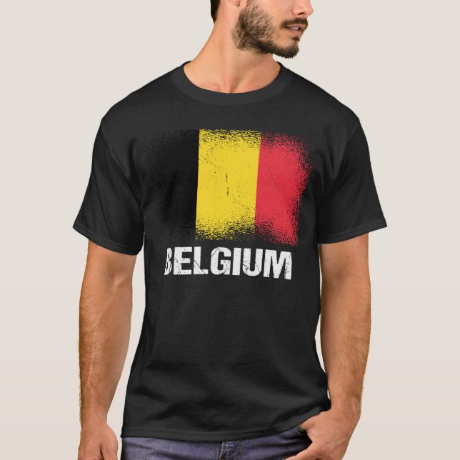 Camiseta Belgian Flag Belgium (Frente)