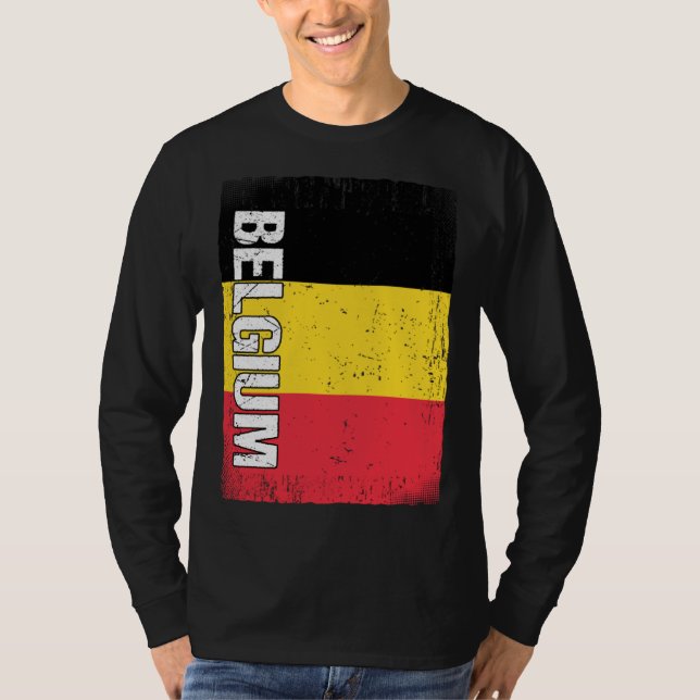 Camiseta Belgian Flag Belgium  1 (Frente)