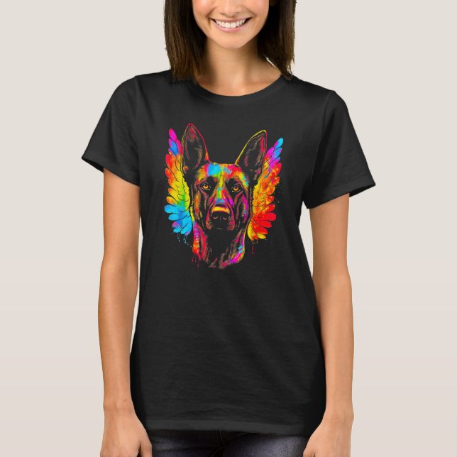 Camiseta Belgian Malinois Dog Heaven (Frente)