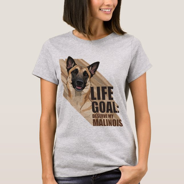 Camiseta Belgian Malinois Dog Lover Design (Frente)
