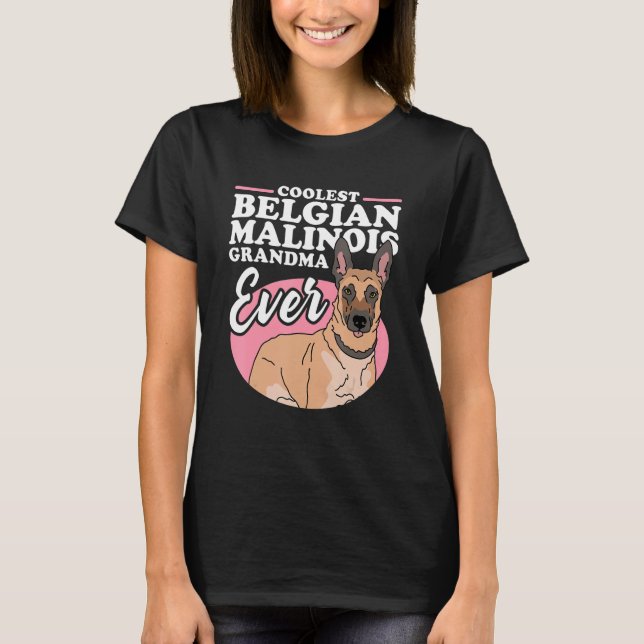 Camiseta Belgian Malinois Grandma Dog Owner Malinois 1 (Frente)