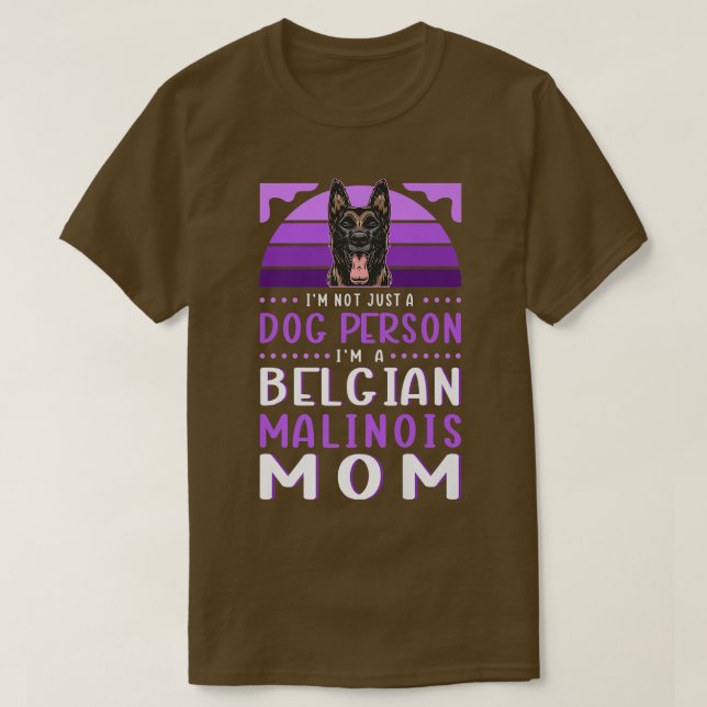 Camiseta Belgian Malinois Mom Dog Owner Malinois  (Frente do Design)