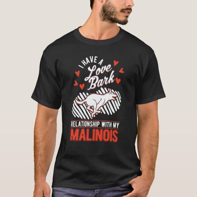 Camiseta Belgian Malinois Valentine's Day Meleche Herder Ma (Frente)