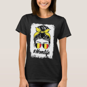 Camiseta Bélgica Bandeira Belga Mãe Mensagem Bun Mãe Vida
